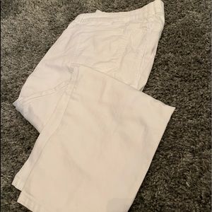 White full length denim. 18w.